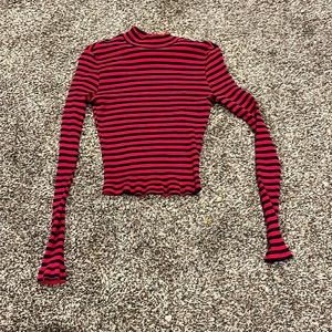 Tight Long Sleeve Turtle Neck Shirt